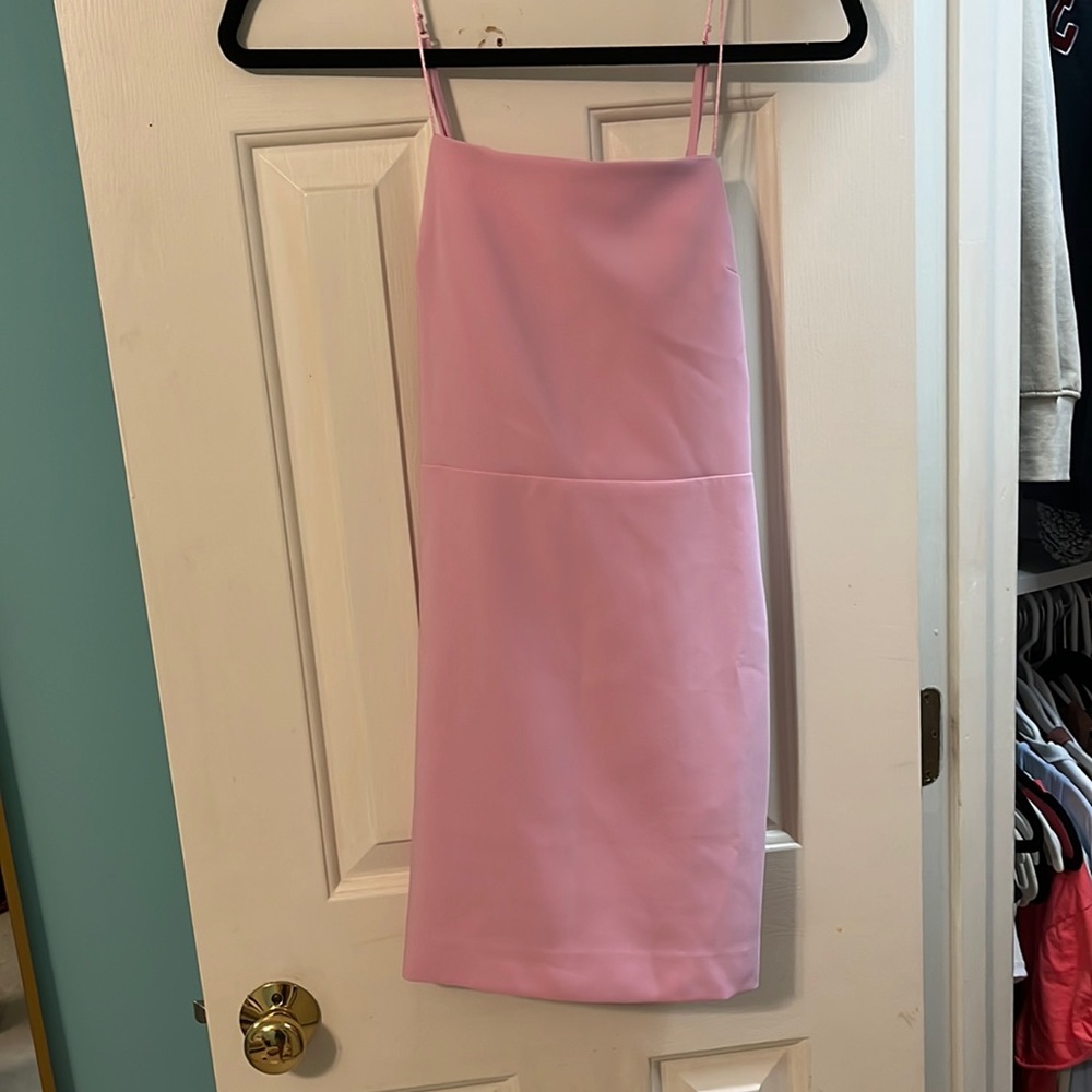 Perfect light pink homecoming dress! Can be worn either way as seen in pictures